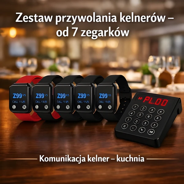 Skonfiguruj własny zestaw przywołujący - od 7 do 160 kelnerów